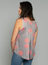 The Tie Back Tank - Pink Stripes / Pink Dots